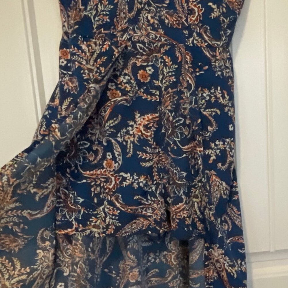Band of Gypsies shorts/maxi blue floral jumper - Picture 3 of 8